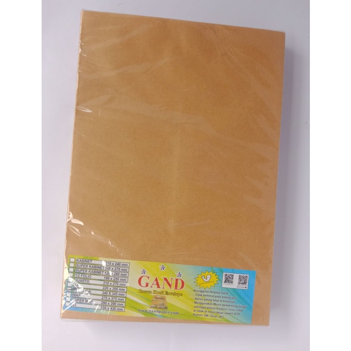 

Hadir Amplop Coklat Folio Bergaransi