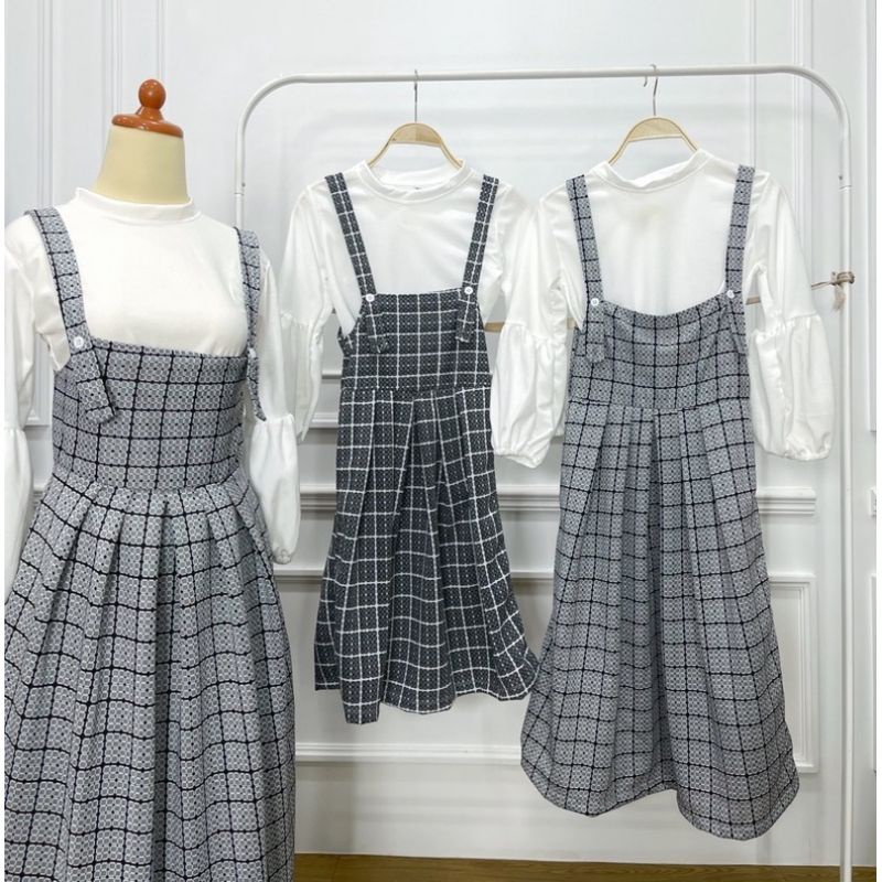 Gamis anak overall  Kotak 2in1