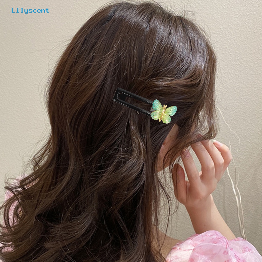 Jepit Rambut Model Butterfly Warna Gradasi Untuk Wanita