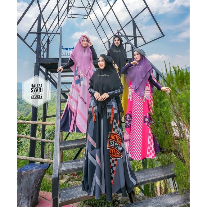 [HALIZA SYARI X HALIZA STYLE]DRESS SET / GAMIS SET " CASUAL SPORTY " By Haliza Syari X Haliza Style