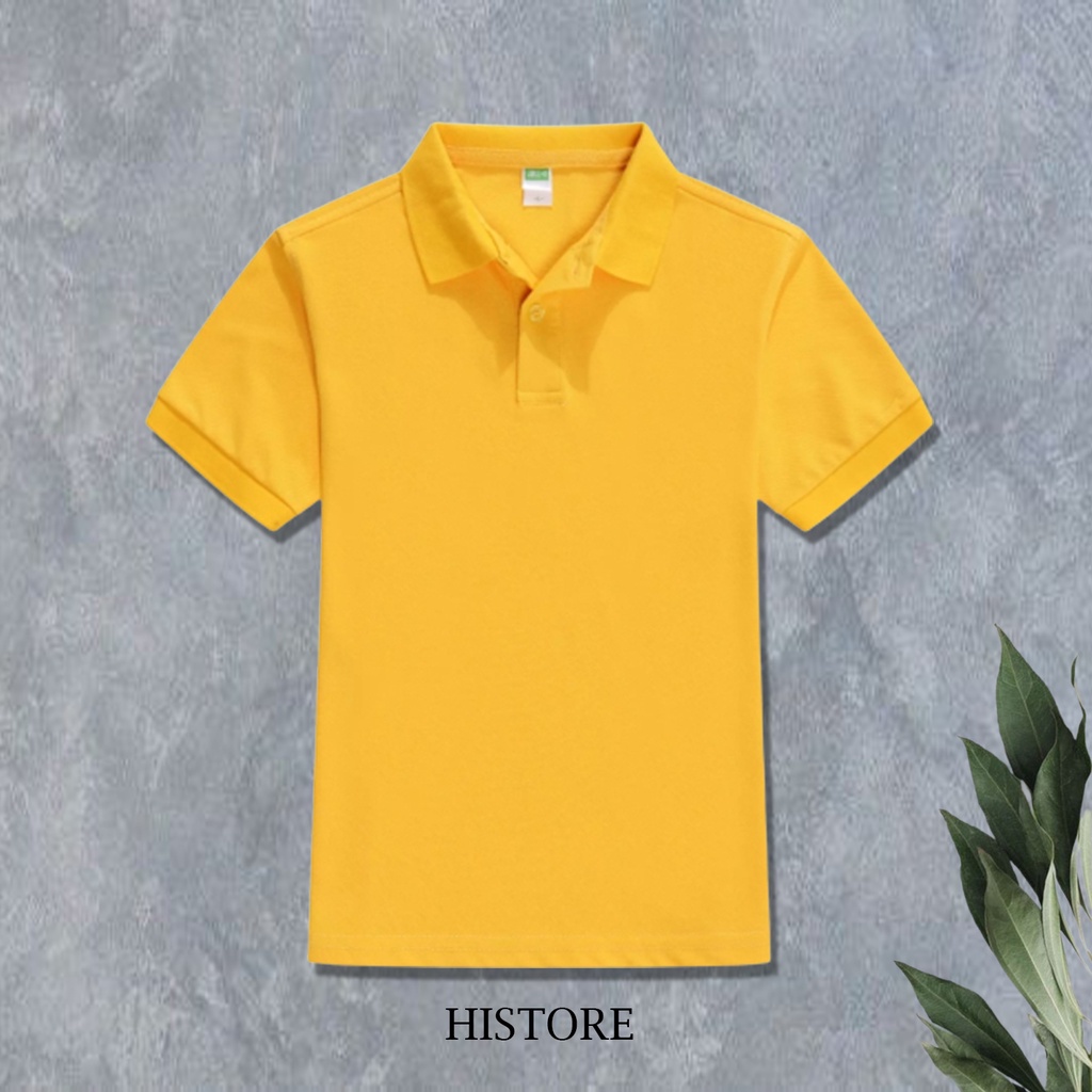 HISTORE - Baju kaos polo anak / baju kaos kerah polos / baju kaos polo anak 1 -10 tahun / baju kaos 