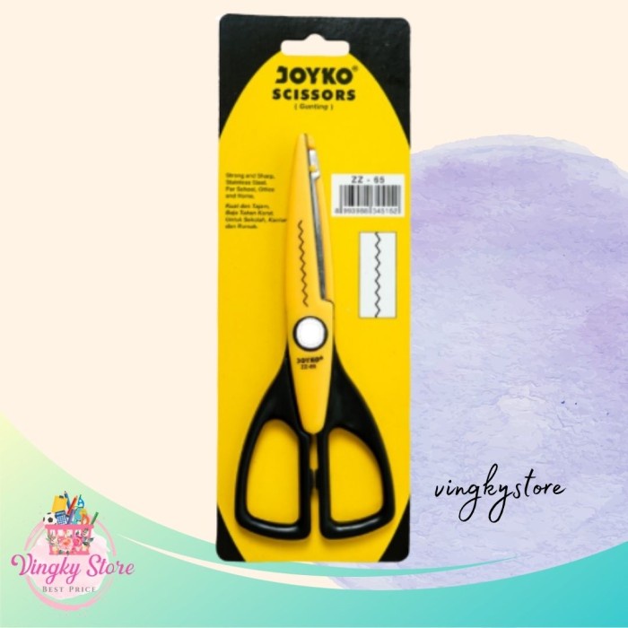 

Berkualitas Gunting Gerigi / Gunting Zig Zag Joyko ( Zz-65 ) Limited