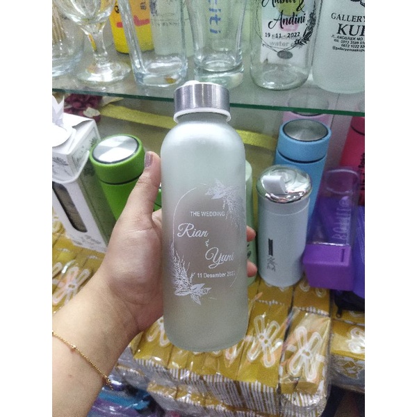 Botol minum Tumbler  Doff kaca
