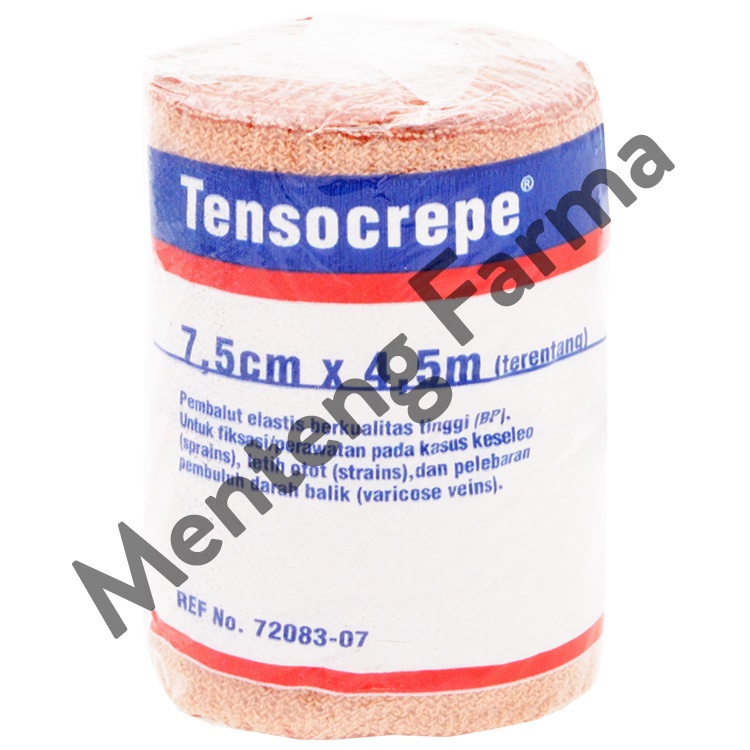 Tensocrepe Perban Elastis 7.5 CM x 4.5 M - Elastic Bandage Perban Kain Cedera Keseleo