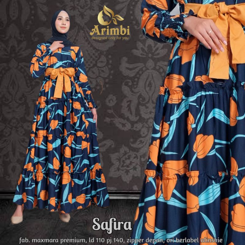 gamis rempel motif bunga