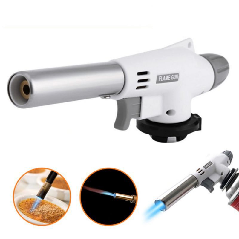 Flame Gun Kepala Gas Torch Kaleng Tabung Kepala Gas Las Api Pemantik Pematik Api Flame Gun