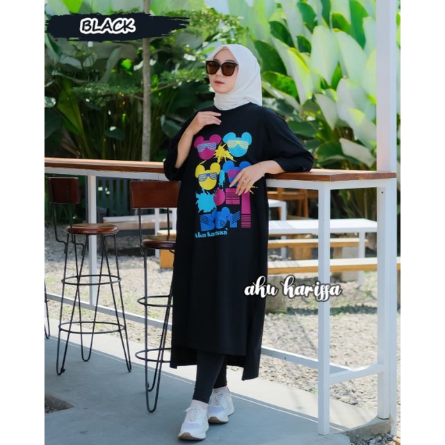 MIDI DRESS COMBED OVERSIZE ORI AKU KARISSA OOTD WANITA VIRAL TERBARU KEKINIAN