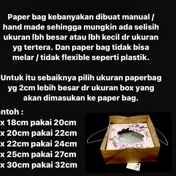 

Model Baru드 Paper Bag Ekonomis Ukuran 23x25x28cm dijual per lusin ,.