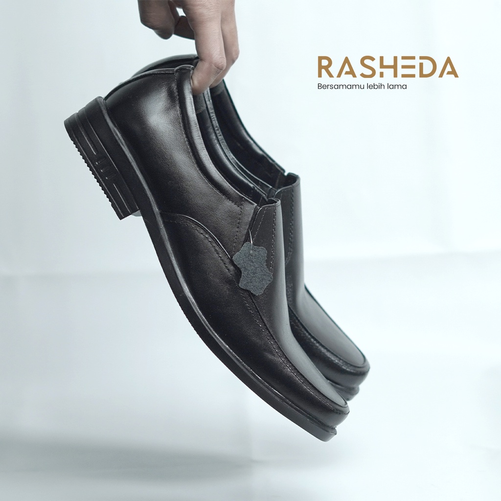 Sepatu Pantofel Pria Kulit Asli Rasheda K 02 Formal Shoes  Big Size