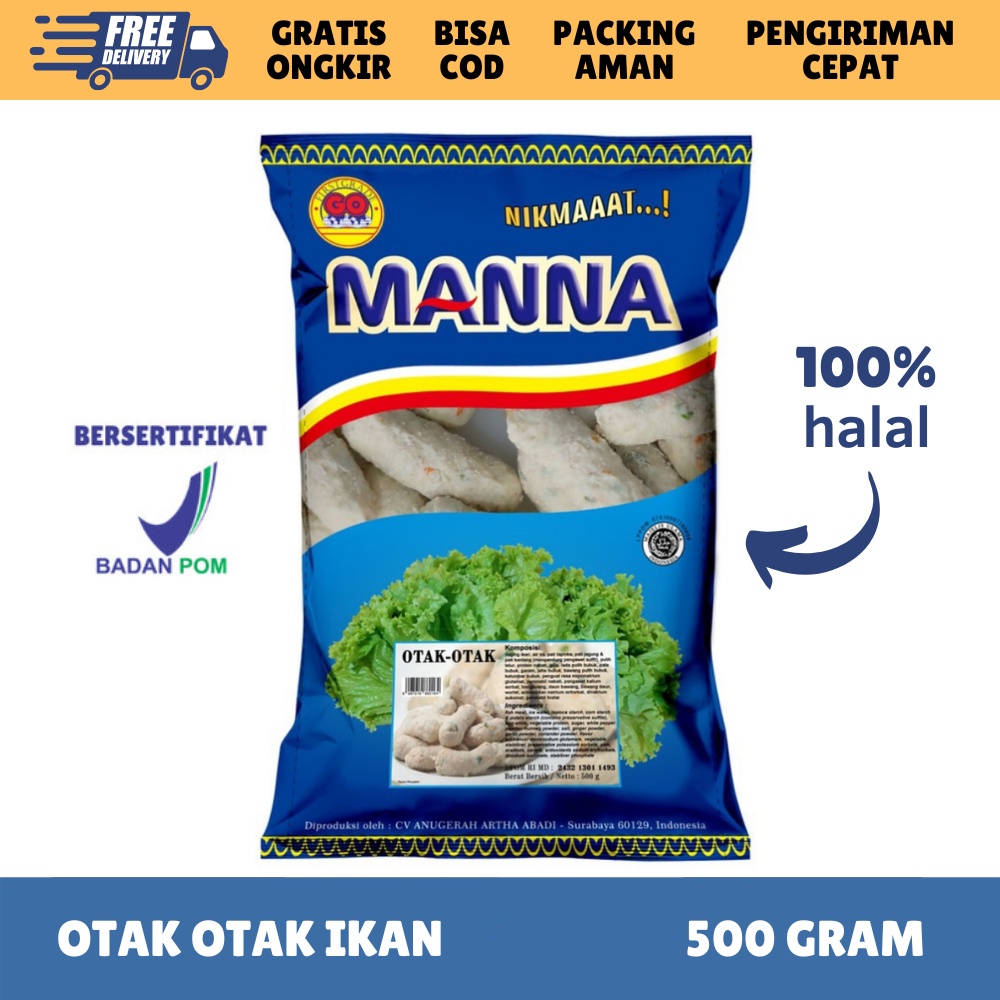 [FROZEN FOOD GOMANNA] OTAK OTAK IKAN ISI 30-33 (500GR) MAKANAN INSTAN BAKSO/SOSIS/NUGGET BPOM HALAL