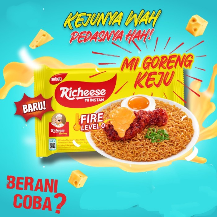 

NEW mie Recheese instan keju