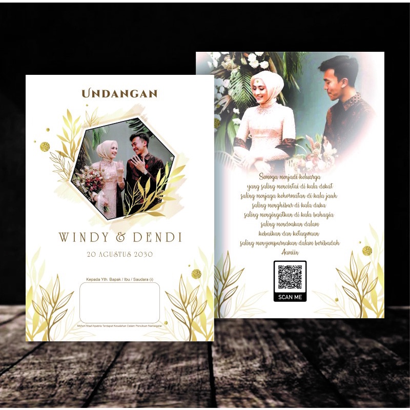Undangan Nikah Foto Elegan