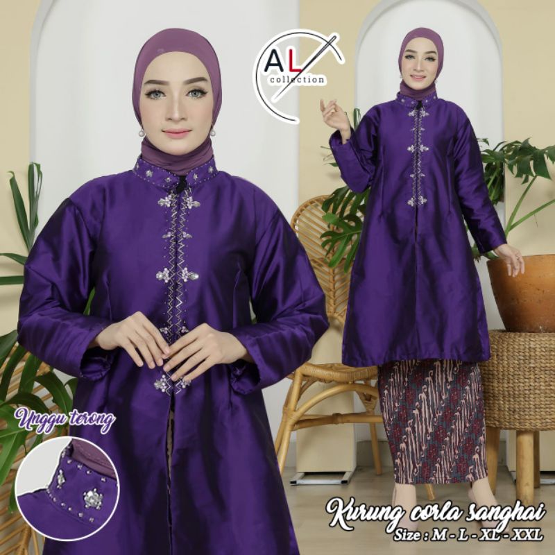 Kebaya Kurung Corla Sanghay LZ / Kebaya Tunik Taveta / Kebaya Modern / Baju Kurung Modern