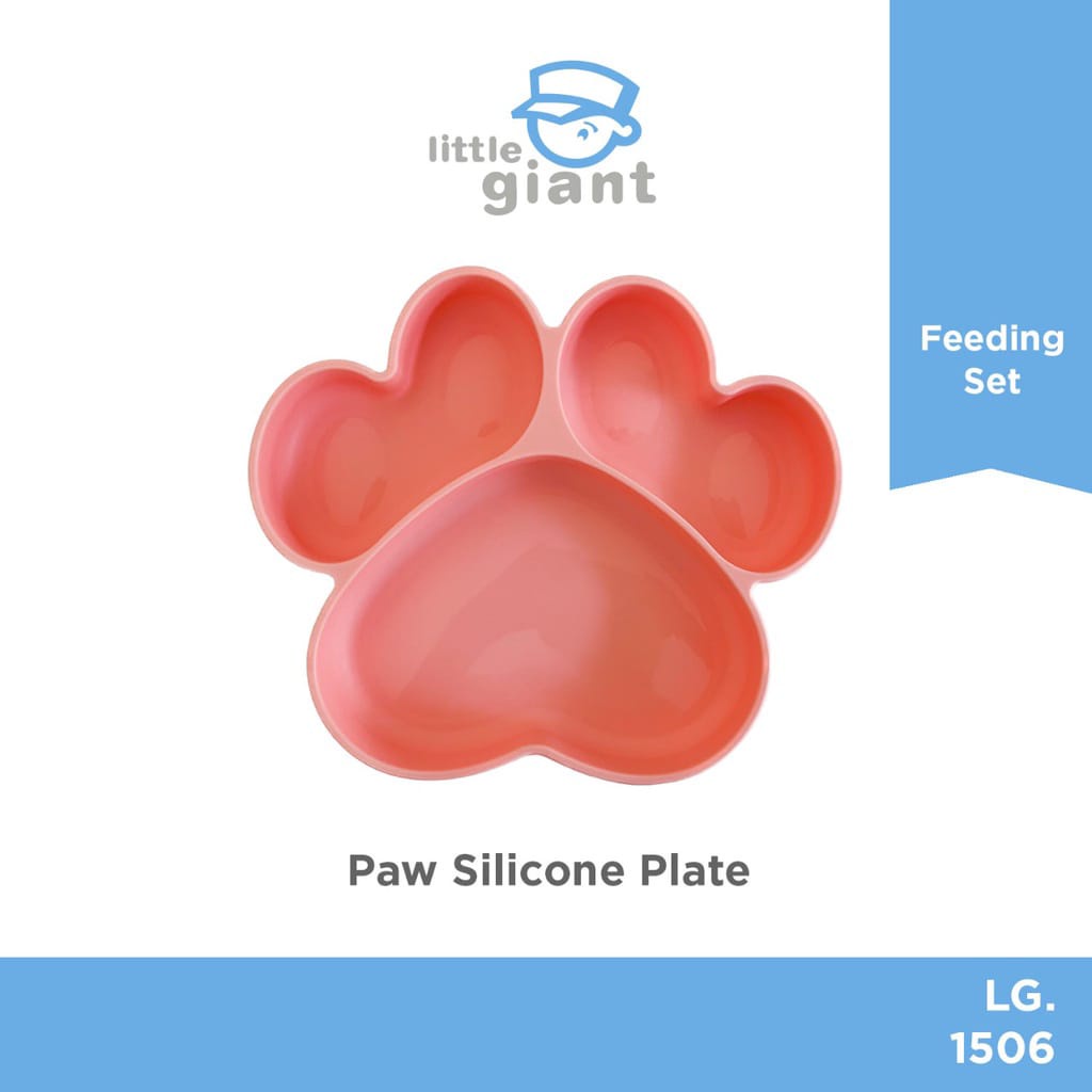 Little Giant  LG.1506 Paw Silicone Plate/ Piring Makan Anak