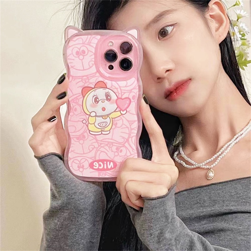 Soft Case Silikon Motif Kartun Kucing Untuk iPhone 14 13 12 11 Pro Max X Xr Xs Max 8 7 6 6s Plus SE