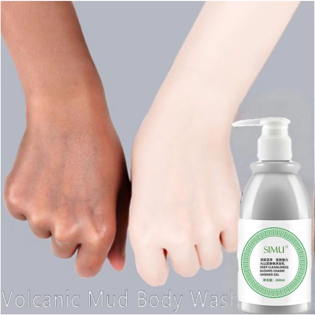sabun mandi whitening sabun mandi pemutih sabun pemutih kulit Lumpur vulkanik Body wash 260ml Whitening Exfoliate Improve Skin Texture Sabun Mandi Batang