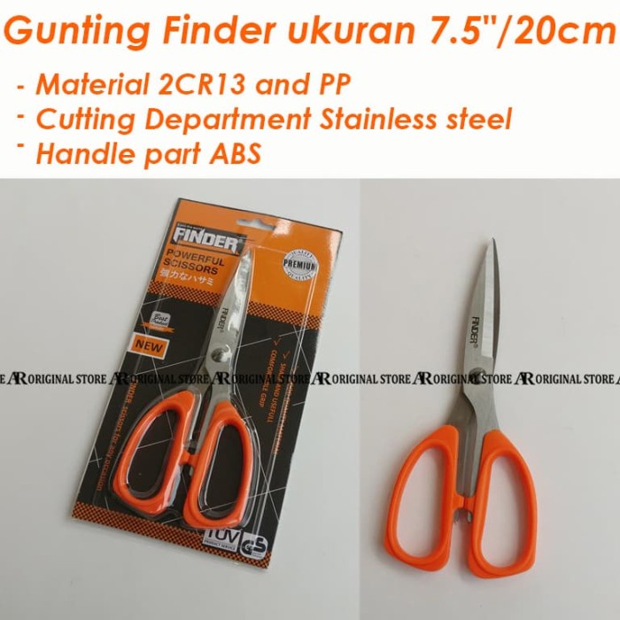 

Trendi Gunting Finder 7.5"-20Cm Gunting Besar Karton Scissors 7.5 Inch Murah