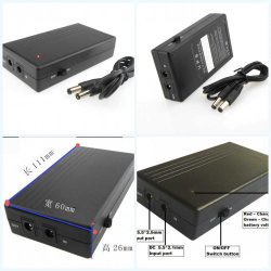 Portabel Baterai Cadangan Back Up Mini UPS Kecil Modem Ruter CCTV PSU Portable Battery Backup Power 