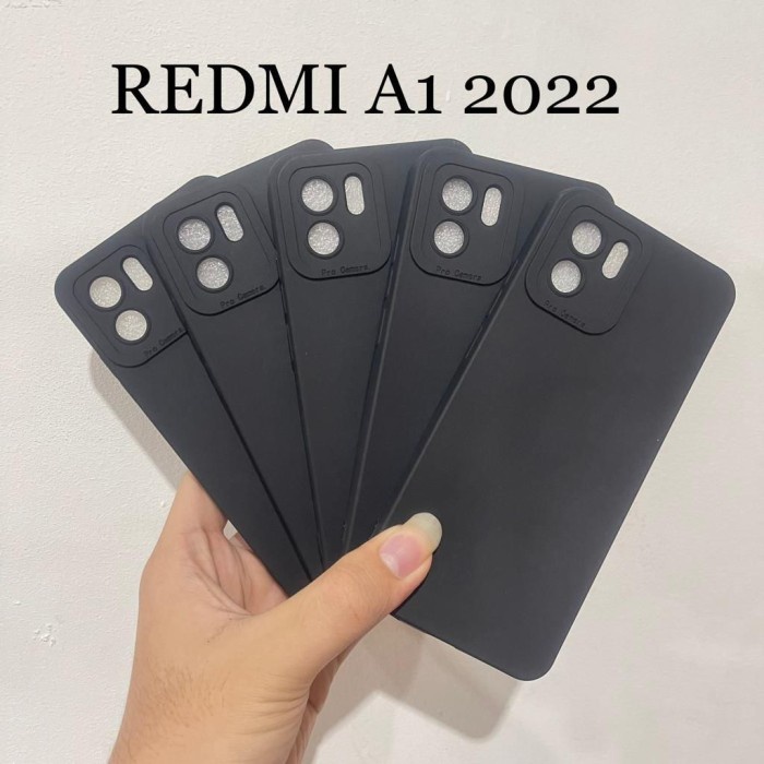 SoftCase Pro Camera Redmi A1/A1+ Lens Protect Colorful &amp; Black TPU Silicon