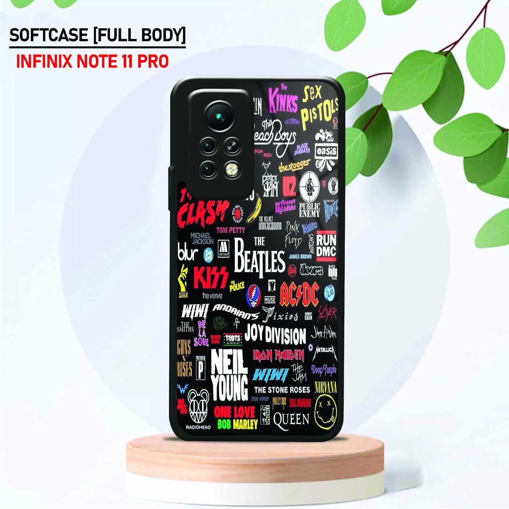 Softcase Kaca Infinix Note 11 Pro - Hardcase Glossy Infinix Note 11 Pro - Fashion [ Sticker Keren ] 