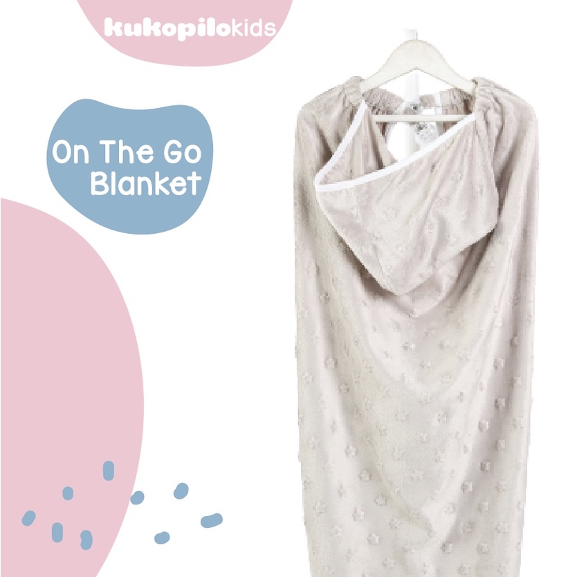 On The Go Blanket Minky Dot Series Selimut Bayi Bisa Custom Nama Kukopilokids