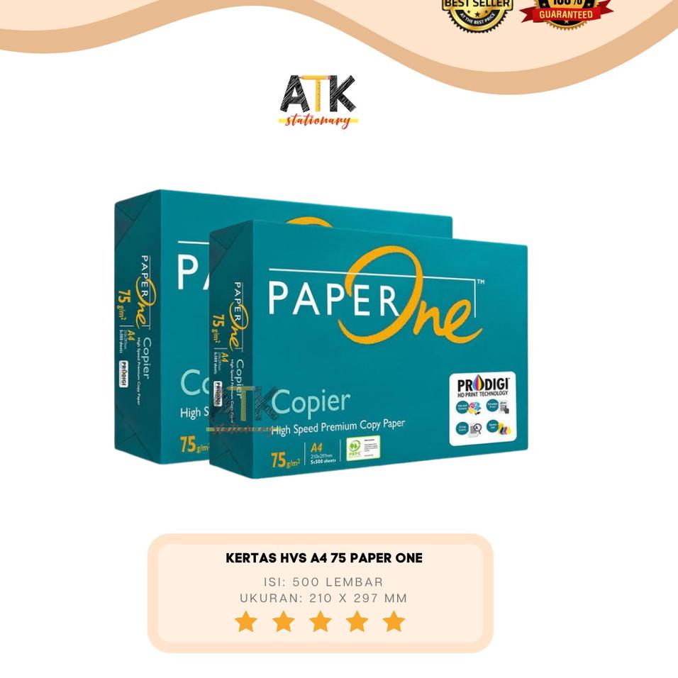 

Terbaik!! Kertas Fotocopy A4 75 Gram Paper One atk ~