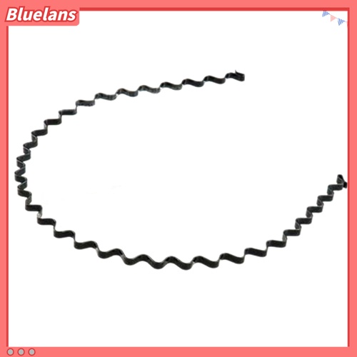 Bluelans Bando Olahraga Model Gelombang Warna Hitam Untuk Pria Dan Wanita