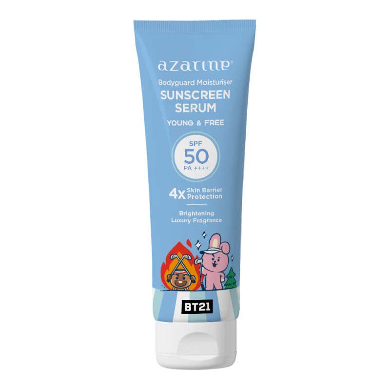AZARINE x BT21 Body Guard Moisturizer Sunscreen Serum 100ml SPF 50 PA++++ | Sunblock Sun Screen Body Lotion BY AILIN