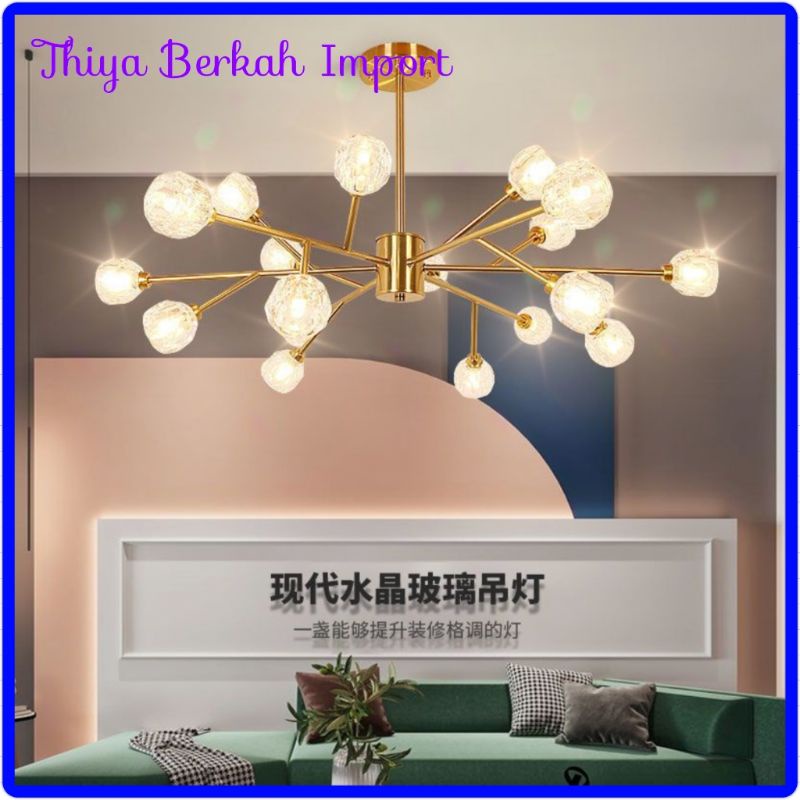 Berkah Import Ruang Tamu Lampu Lampu Gantung Sederhana Modern Kamar Tidur Ruang Makan Lampu Kristal 