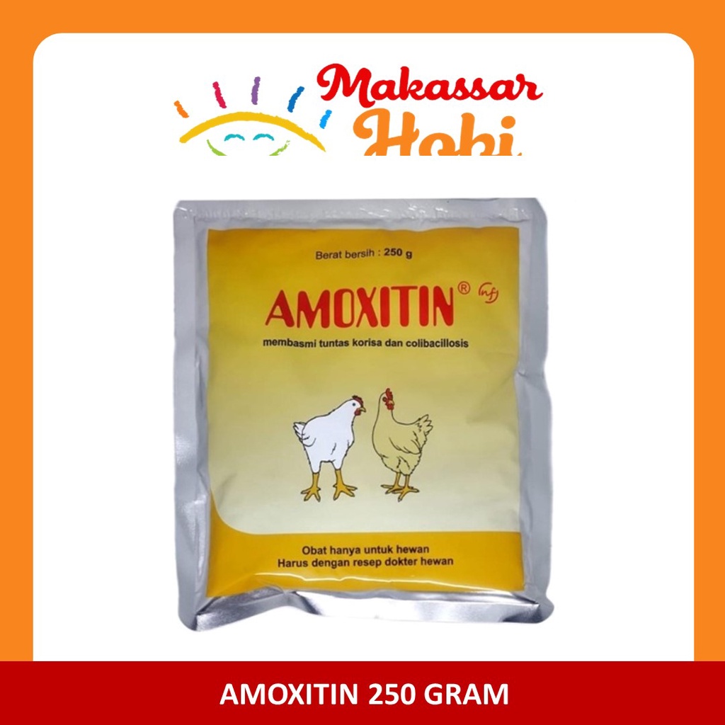 Medion Amoxitin 250gr Obat Ayam Ngorok Pilek Burung Korisa Salmonela