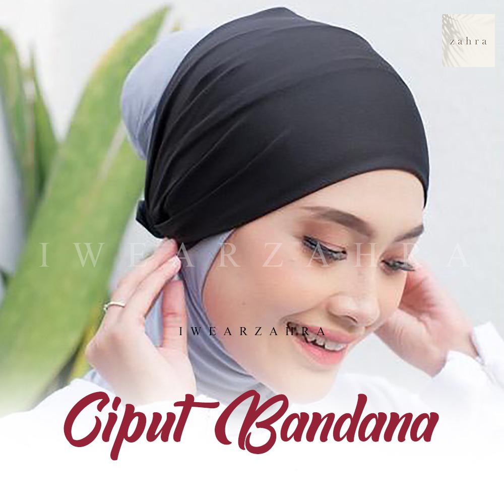 CIPUT BANDANA KAOS - Inner Hijab Bahan Anti Pusing Daleman Kerudung Jilbab Pashmina Bawal Ninja Nyaman Murah Aksesoris Fashion Muslim