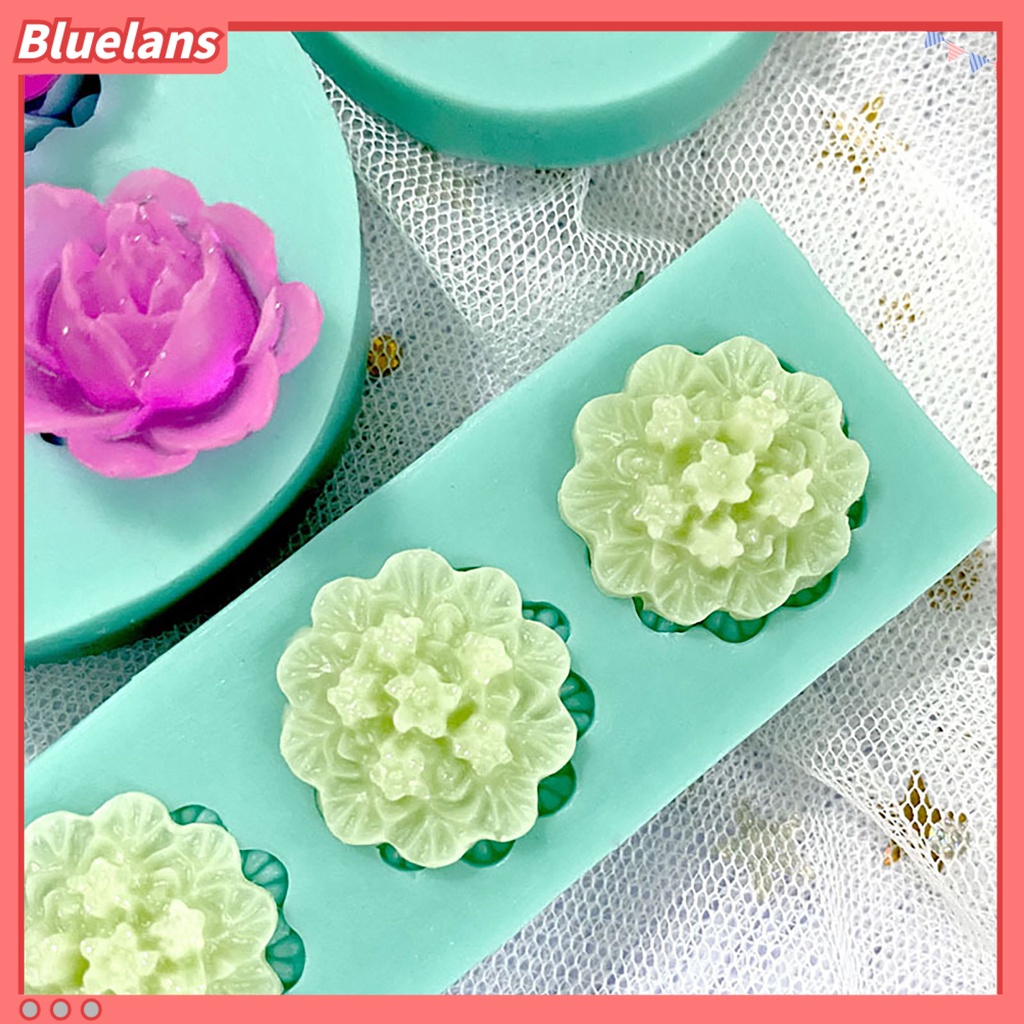 Bluelans Cetakan Kue Fondant 3D Bahan Silikon Food Grade Flexible Untuk Perlengkapan Dapur