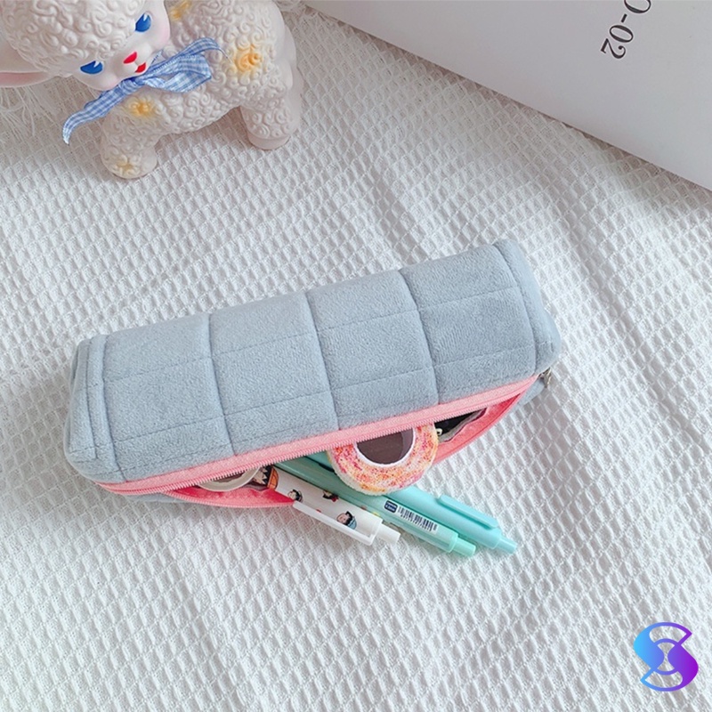

Pensil Case/Pensil Pouch/Make Up Tas/MUJI STYLE Tas Pena Kapasitas Besar-Suning Mall