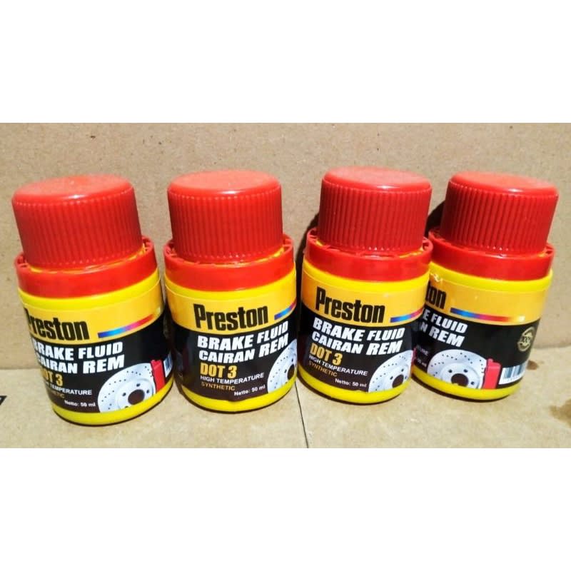 Prestone Brake Fluid.. cairan minyak rem Dot 3..50 ml