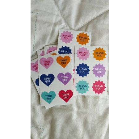 

Sticker Thank You (isi 6) / Sticker Thank You Waterproof