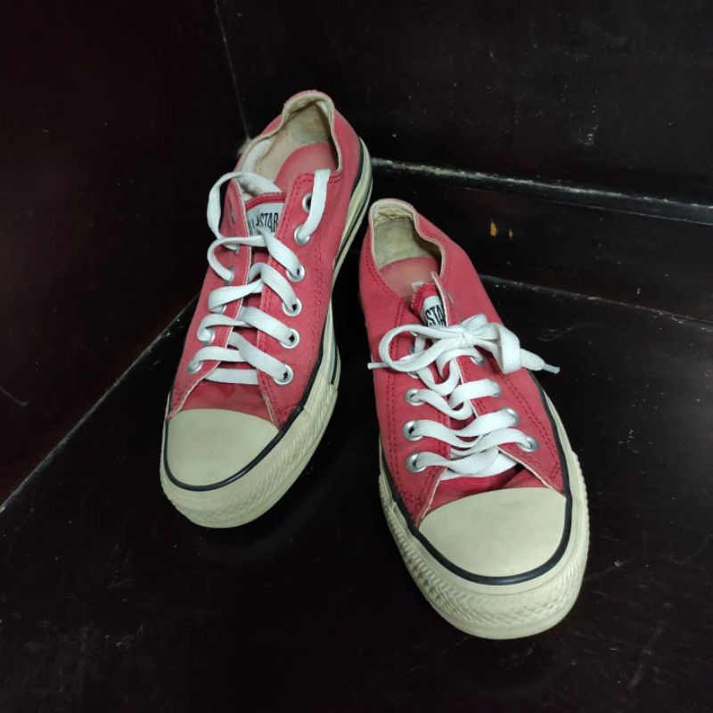 NETT sepatu pria converse CT Low red seken second original
