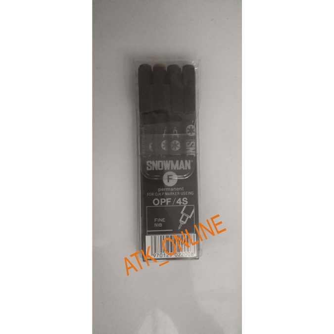 

Spidol OHP Fine Tip / OPF 4S Spidol Snowman OPF 1 set 4 warna
