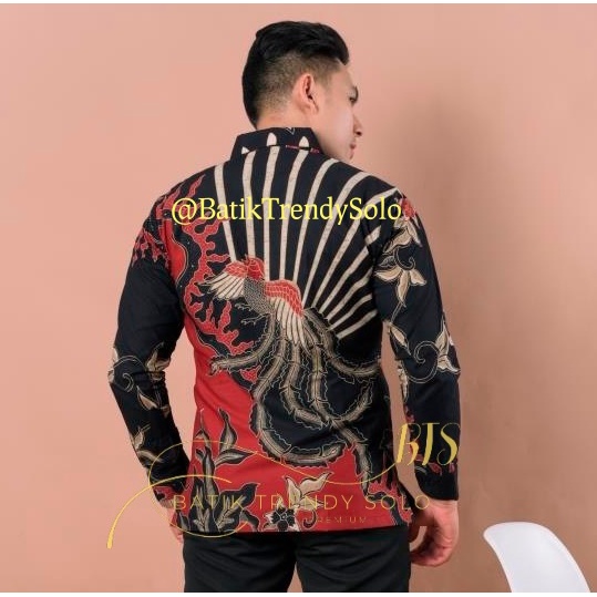 Hem  Kemeja Baju Batik Pria Cowok Laki Laki Slimfit Full Lapis Furing Lengan Panjang Lengan Pendek Original Asli Batik Jumanta Solo Laweyan Size S M L Xl XXL Bahan Katun Premium  154