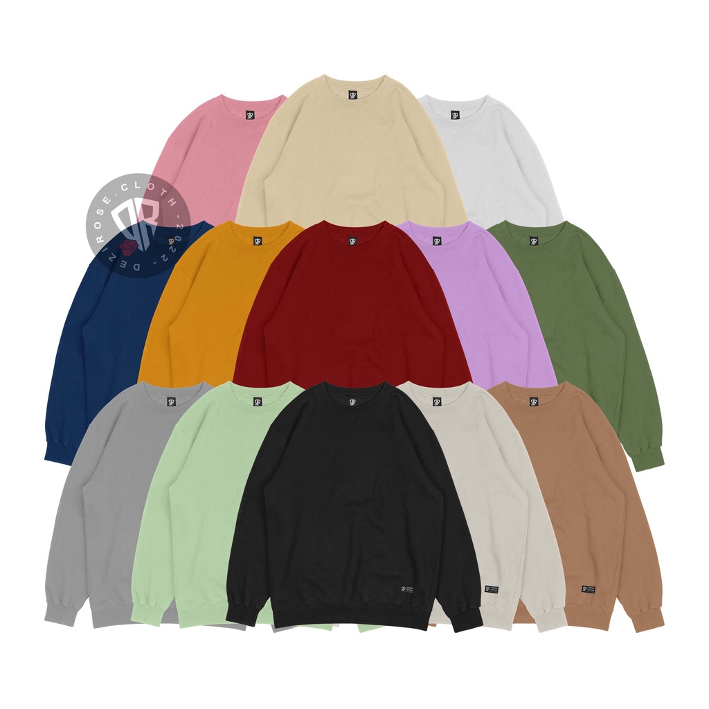 Sweater Crewneck Polos Sweatshirt Polos Size M - XXL Switer Cowok Cewek Sweater Pria Wanita