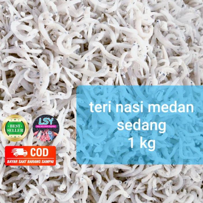 

11.11✔️ikan asin teri nasi medan size sedang 1kg|SQ8