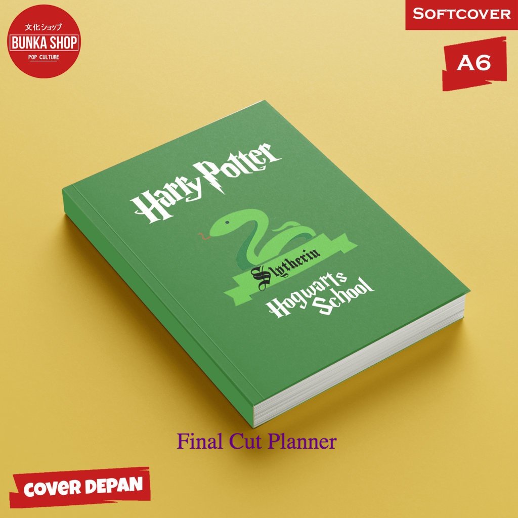 

Pocket Note Harry Potters Slytherin icon Softcover A 6 Buku Tulis Catatan Notes Agenda Planner Jurnal planner