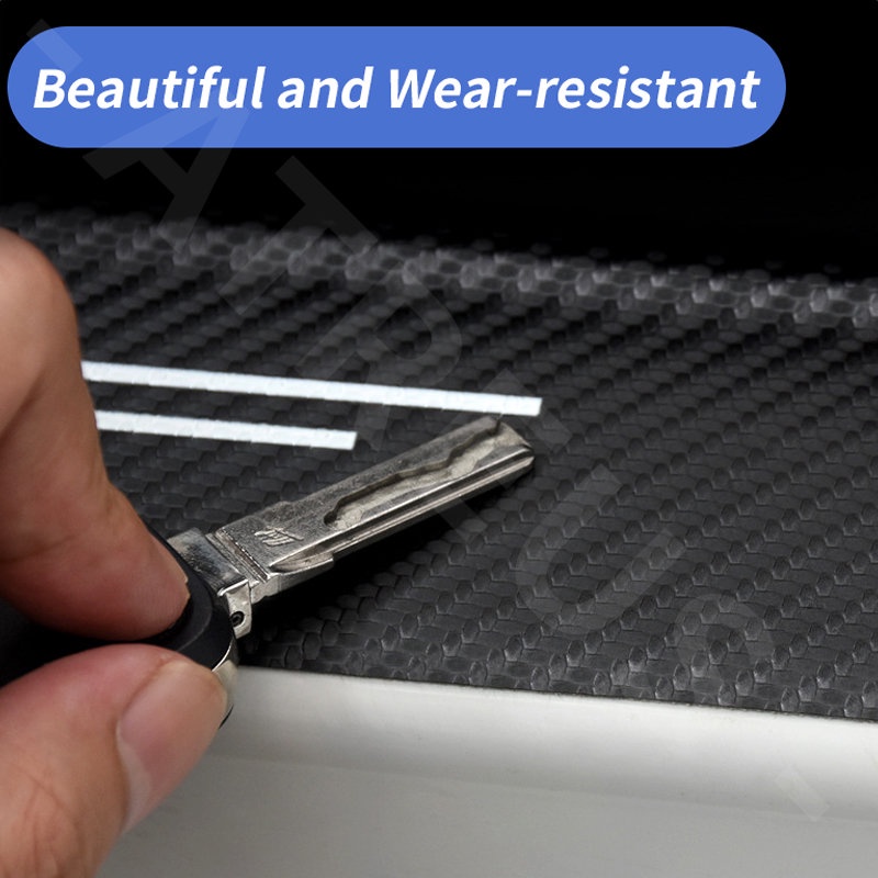 Hyundai HB20 Carbon Fiber Car Door Sticker Protector Auto Threshold Strips Sticker Anti Gores