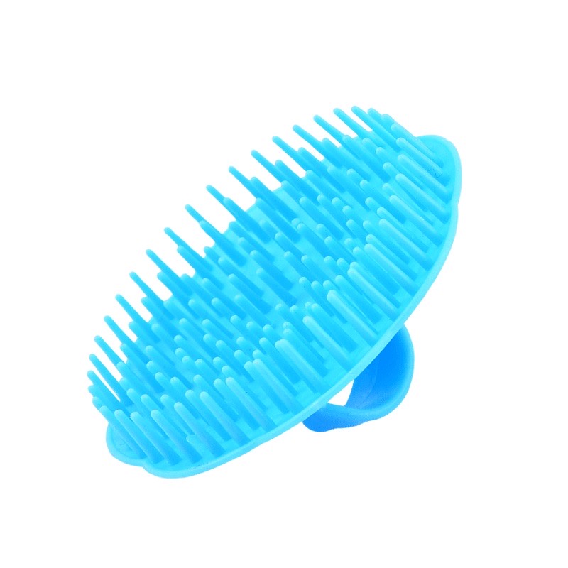 SISIR KERAMAS BULAT / SISIR SIKAT KERAMAS MANDI / SISIR PIJAT KEPALA / SISIR CUCI RAMBUT SILIKON / SISIR KERAMAS ANTI KETOMBE SERBAGUNA-5