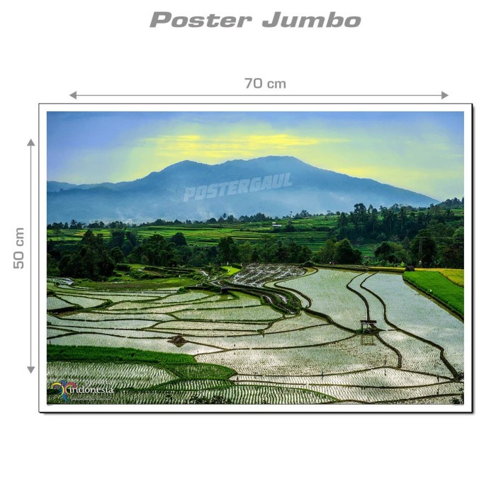 

Gaya Poster Jumbo Pesona Indonesia: Ladang Padi Tanah Datar, Sumbar #Msc20 Berkualitas