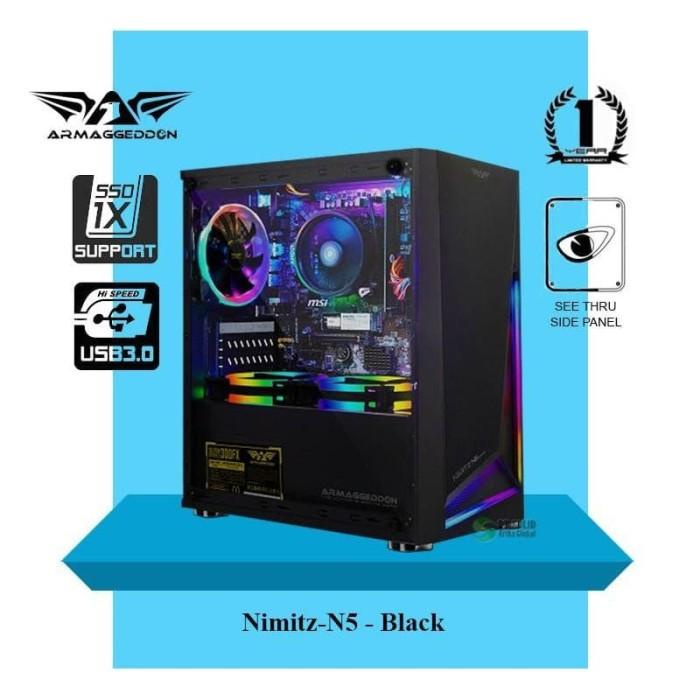 Casing Casing Pc Rakiitan Gaming Armaggeddon Nimitz N5 Aurora
