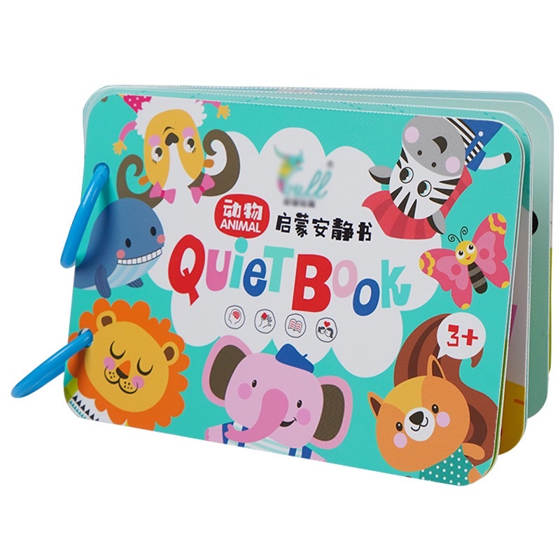 READY STOCK Buku Edukasi Anak Tahan Air Tentang Dinosaurus, Animal &amp; Transportasi / Quiet Education Book