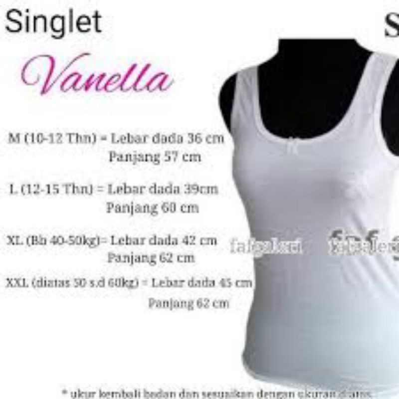 3pc Singlet Wanita Dewasa Remaja Kaos Dalam Tanktop Tank Top Lusinan Grosir