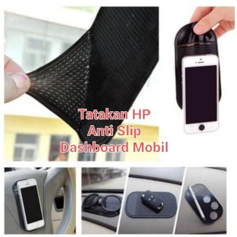 Tatakan Hp Anti Slip Dashboard Mobil Motor Mini Perekat Kuat Universal