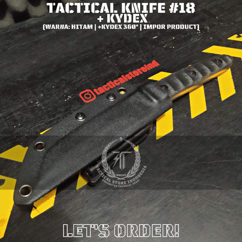 Tactical Knife Seri 18 - Pisau Tactical Outdoor Survival