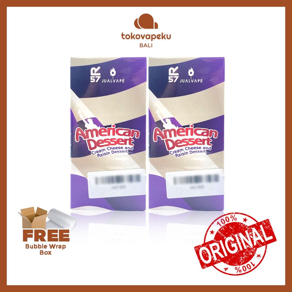 AMERICAN DESSERT V2 CREAM CHEESE AND RAISIN DESSERT 60ML AUTHENTIC by R57 X JVP